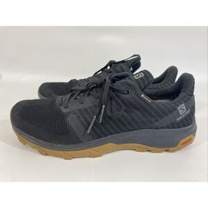 Mens Solomon Gore tex Hiking Shoes Outbound Prism Black Size 11